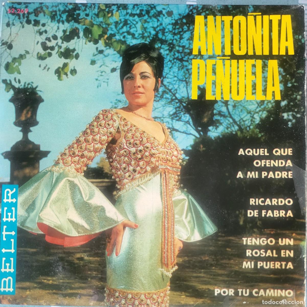 Discos de vinilo: Anto&ntilde;ita Pe&ntilde;uela Ep sello Belter editado en Espa&ntilde;a a&ntilde;o 1968...