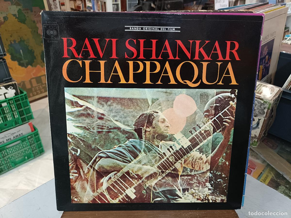 Discos de vinilo: Chappaqua - Ravi Shankar - Banda Original del Film - LP. sello CBS 1976