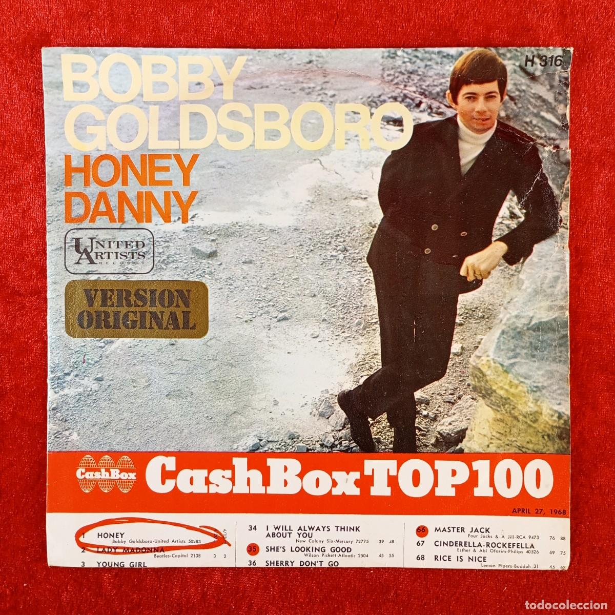 Discos de vinilo: BOBBY GOLDSBORO - HONEY, DANNY - SINGLE VINILO - UNITED ARTISTS RECORDS - H-316 / 3099