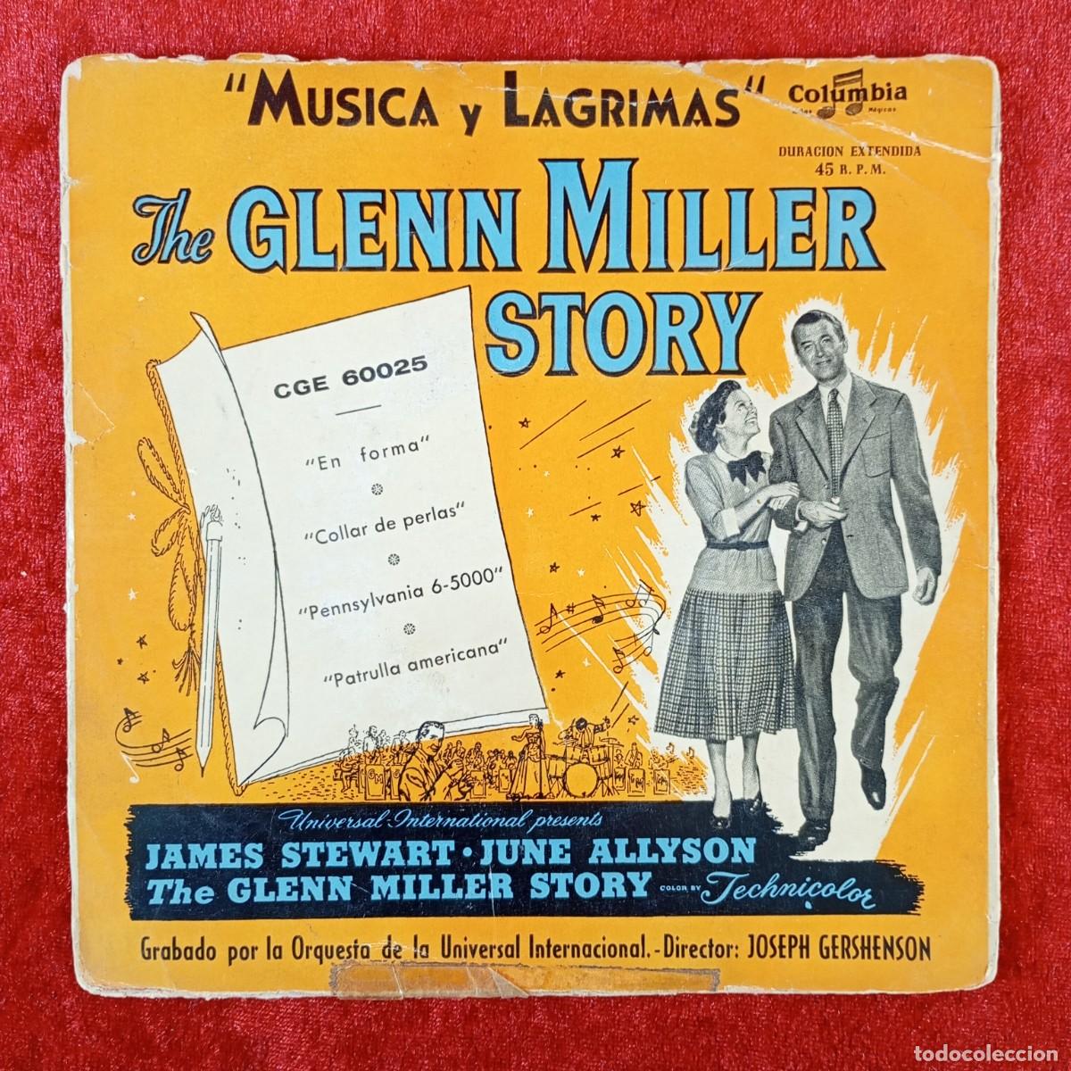 Discos de vinilo: THE GLENN MILLER STORY - &rdquo;MUSICA Y LAGRIMAS&rdquo; - EP VINILO - COLUMBIA - CGE. 60.025 / 3100