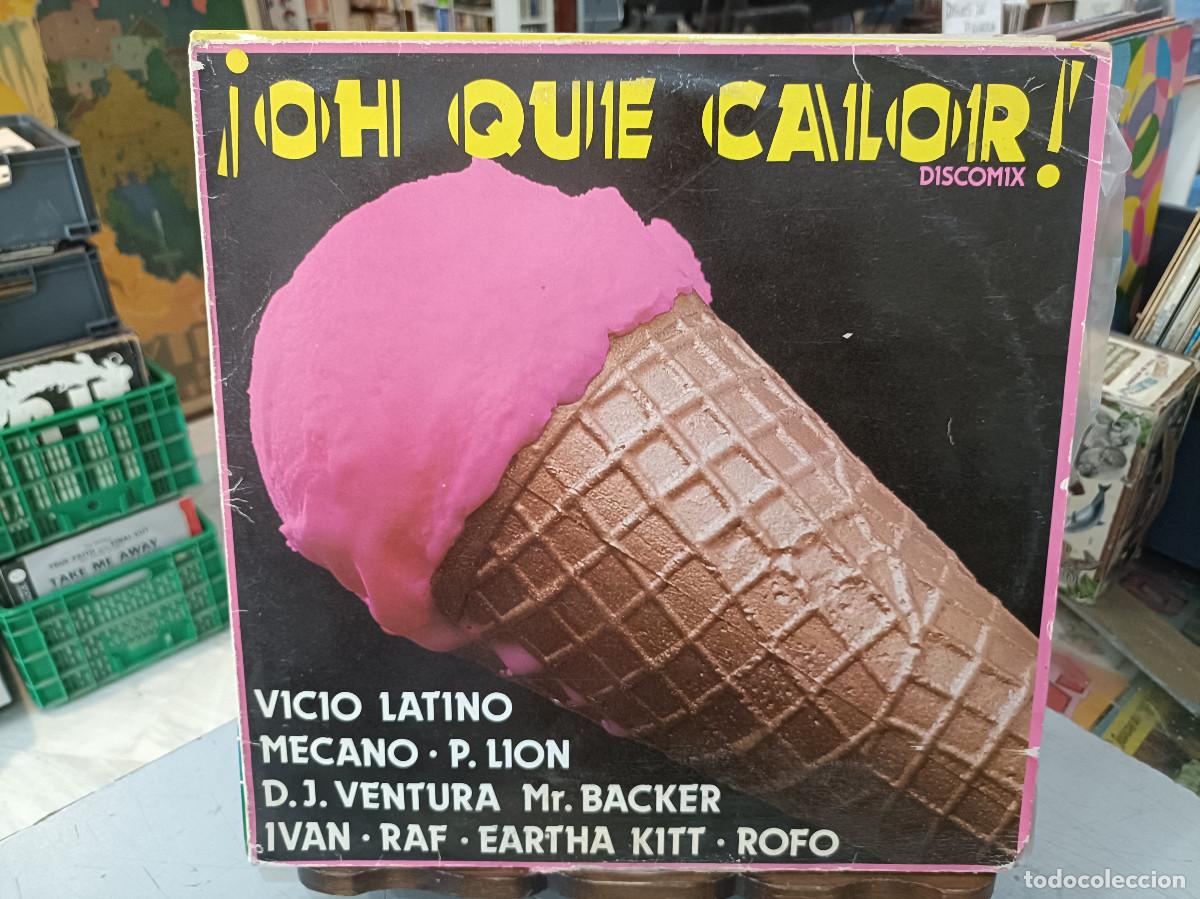 Discos de vinilo: &iexcl;Oh, Que Calor! - Discomix - Varios - LP. sello Epic 1984