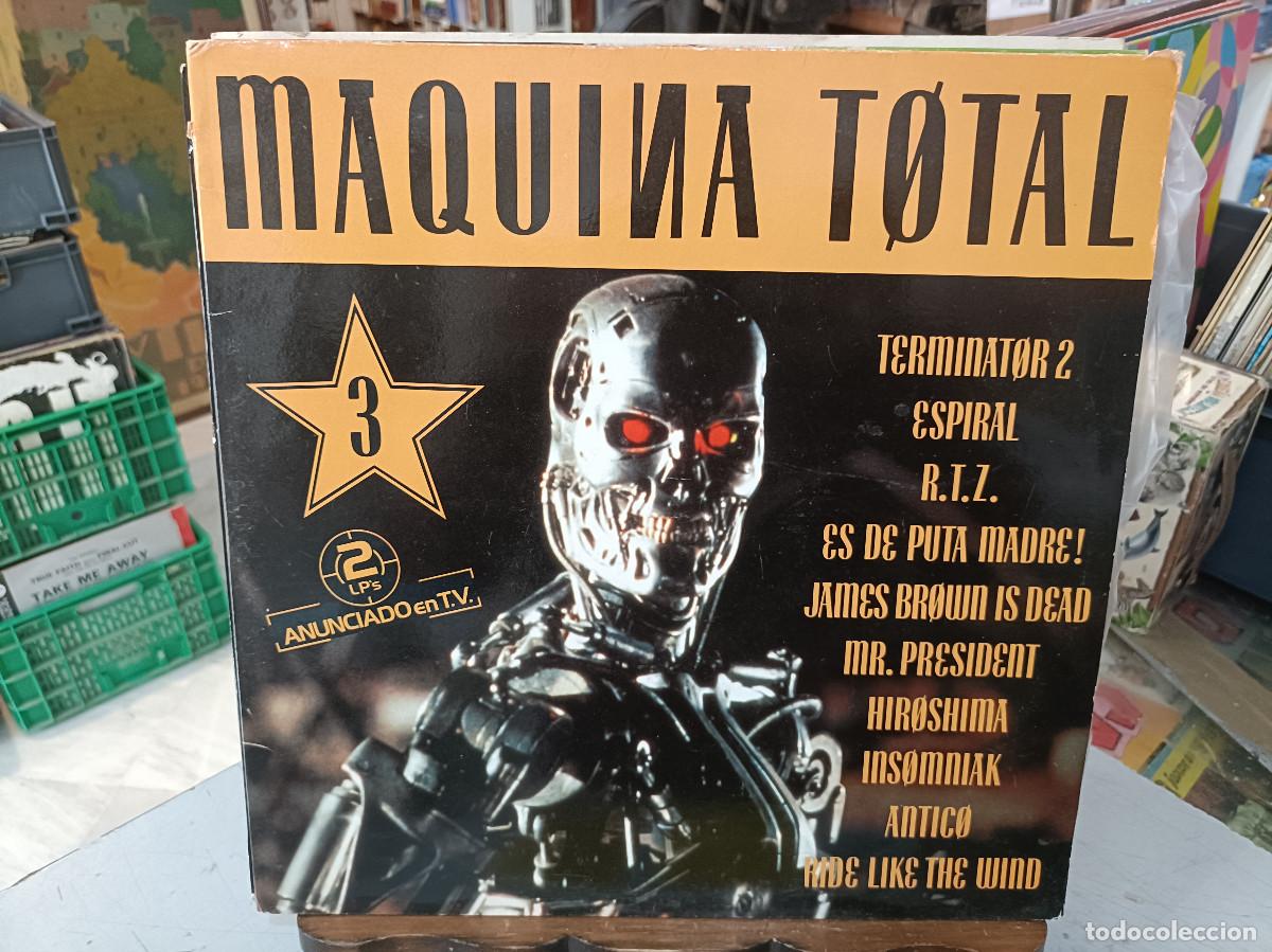 Discos de vinilo: M&aacute;quina Total 3 - Varios - Doble LP. sello Max Music 1992