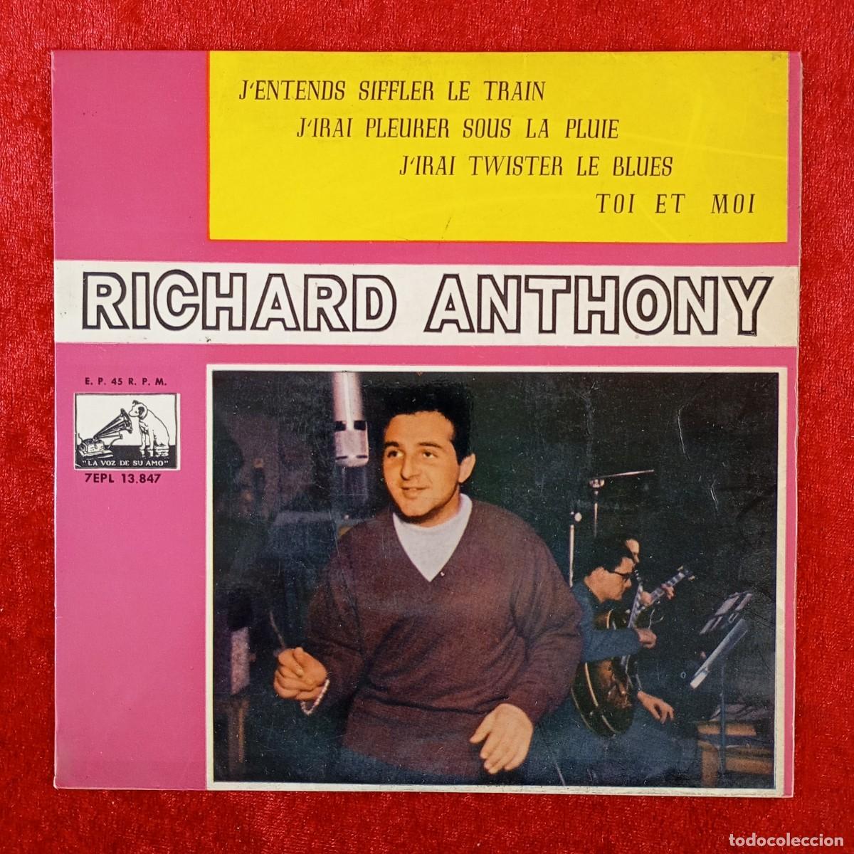 Discos de vinilo: RICHARD ANTHONY - EP VINILO - 45 RPM - LA VOZ DE SU AMO - 4 PISTAS - 7EPL 13.847 / 3108