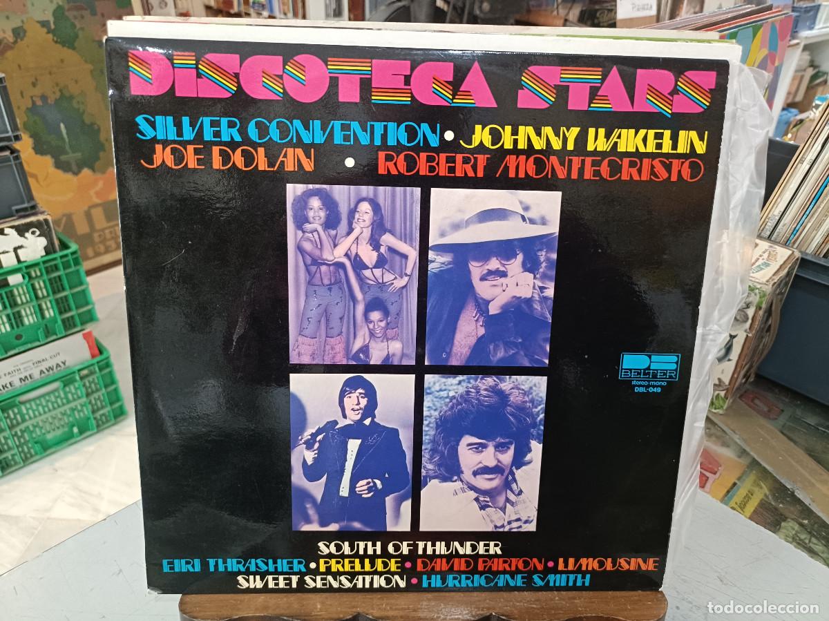Discos de vinilo: Discoteca Stars - Silver Convention, Johnny Wakelin, Joe Dolan, Robert Montecristo - LP. Belter 1977