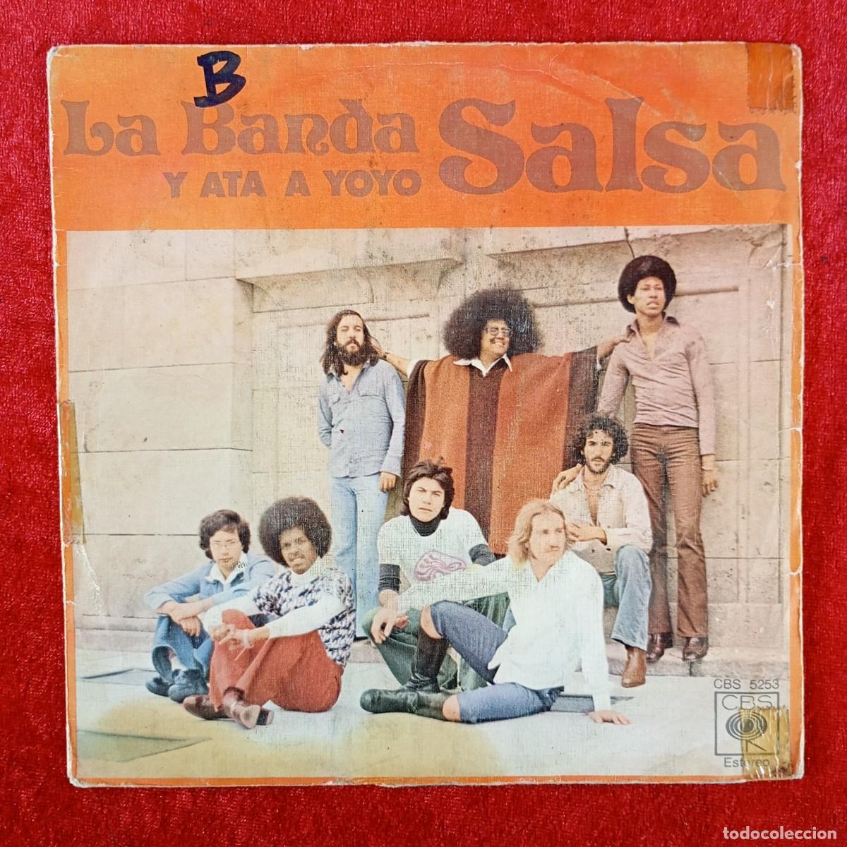 Discos de vinilo: LA BANDA SALSA - Y ATA A YOYO, BANANA LOCA - SINGLE VINILO - CBS - ESTERO - CBS 5253 / 3118