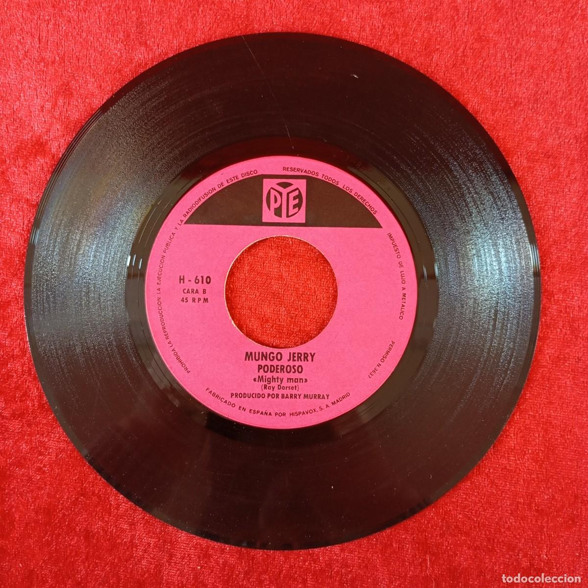 Discos de vinilo: MUNGO JERRY - EN EL VERANO, PODEROSO - SINGLE VINILO - HISPA VOX - H 610 / 3125 - Foto 5