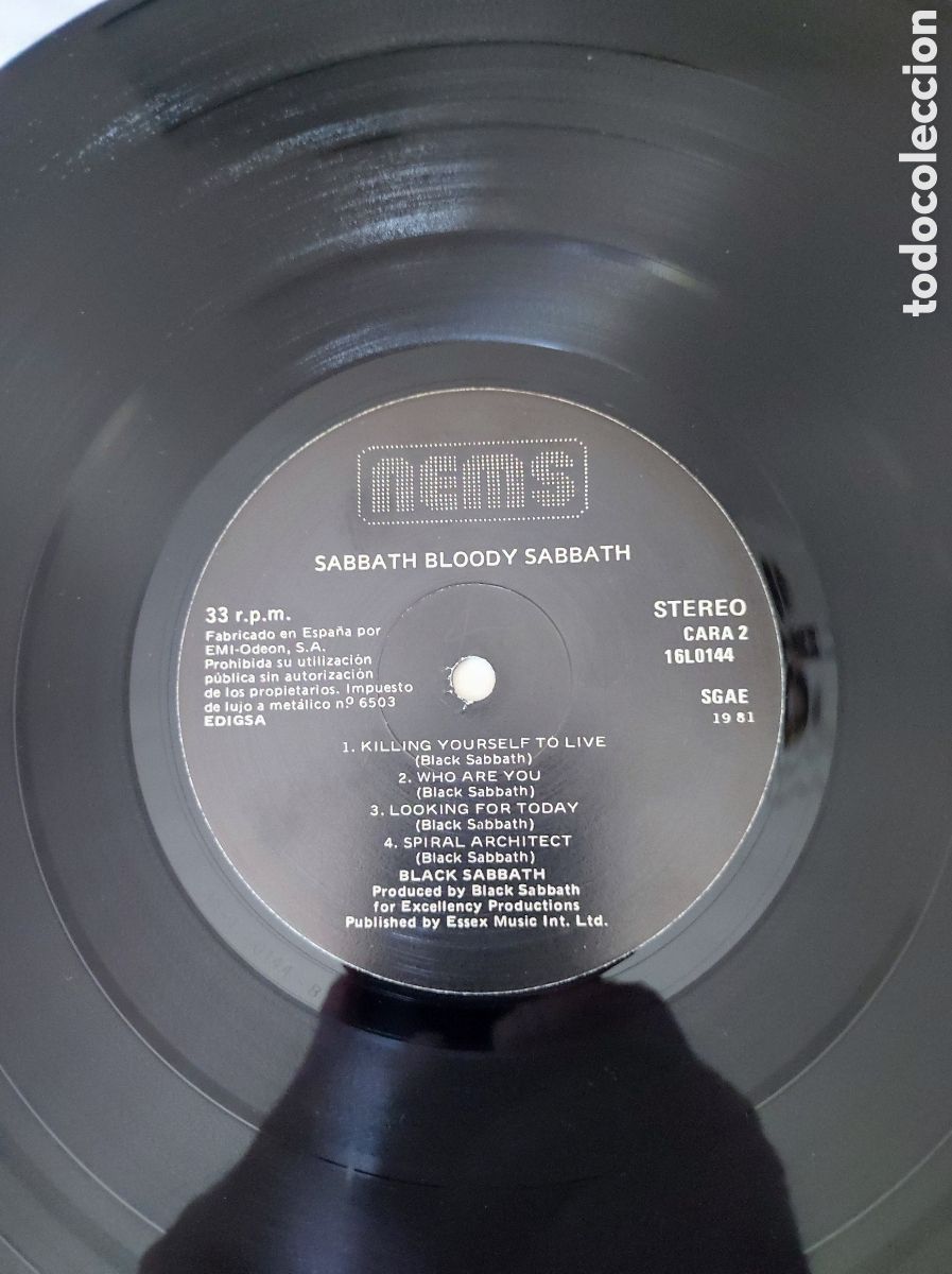 Discos de vinilo: BLACK SABBATH - SABBATH BLOODY SABBATH - Foto 5
