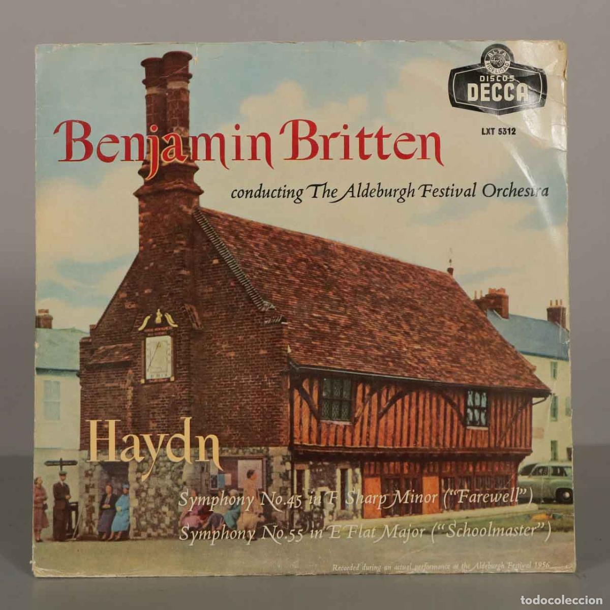 Discos de vinilo: LP. Haydn - Symphony No. 45 In F Sharp Minor Farewell, Symphony No. 55 In E Flat Major britten