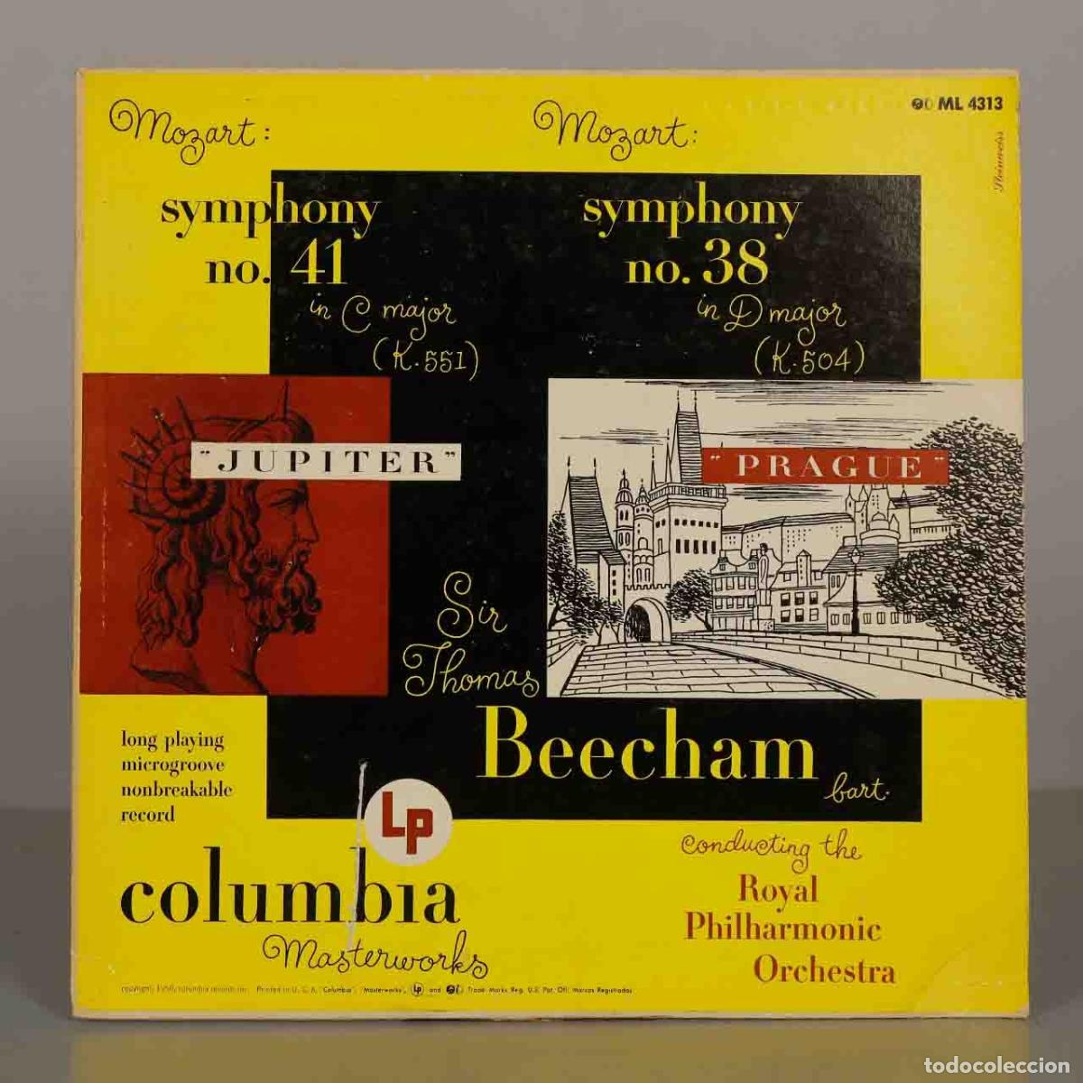 Discos de vinilo: LP. Mozart: Symphony No. 41 in C Major, K. 551 Jupiter / Symphony No. 38 in D Major, K. 504 Prague