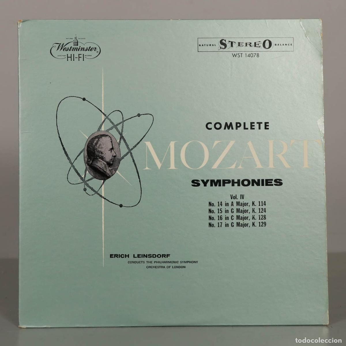 Discos de vinilo: LP. Complete Mozart Symphonies Vol. IV - Erich Leinsdorf, Philharmonic Symphony Orchestra of London
