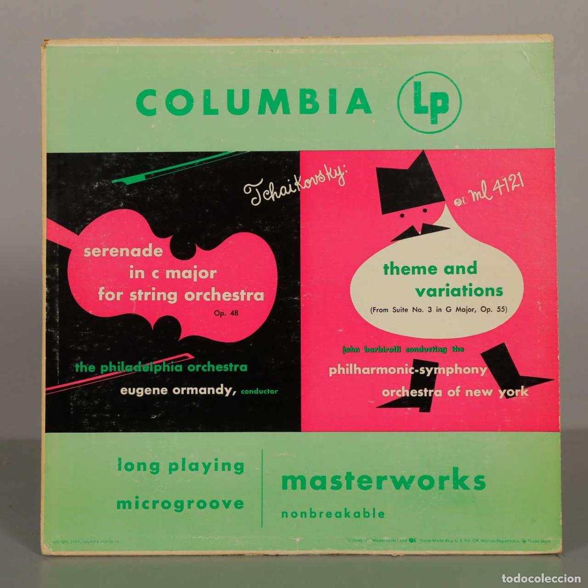 Discos de vinilo: LP. Tchaikovsky: Serenade In C Major For String Orchestra / Theme And Variations - Eugene Ormandy,