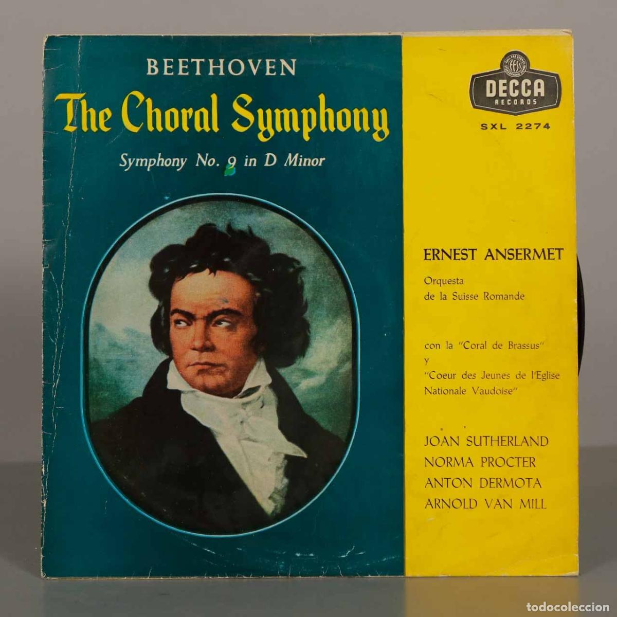 Discos de vinilo: LP. Beethoven - The Choral Symphony - Symphony No. 9 in D Minor - Ernest Ansermet, Orquesta de la S