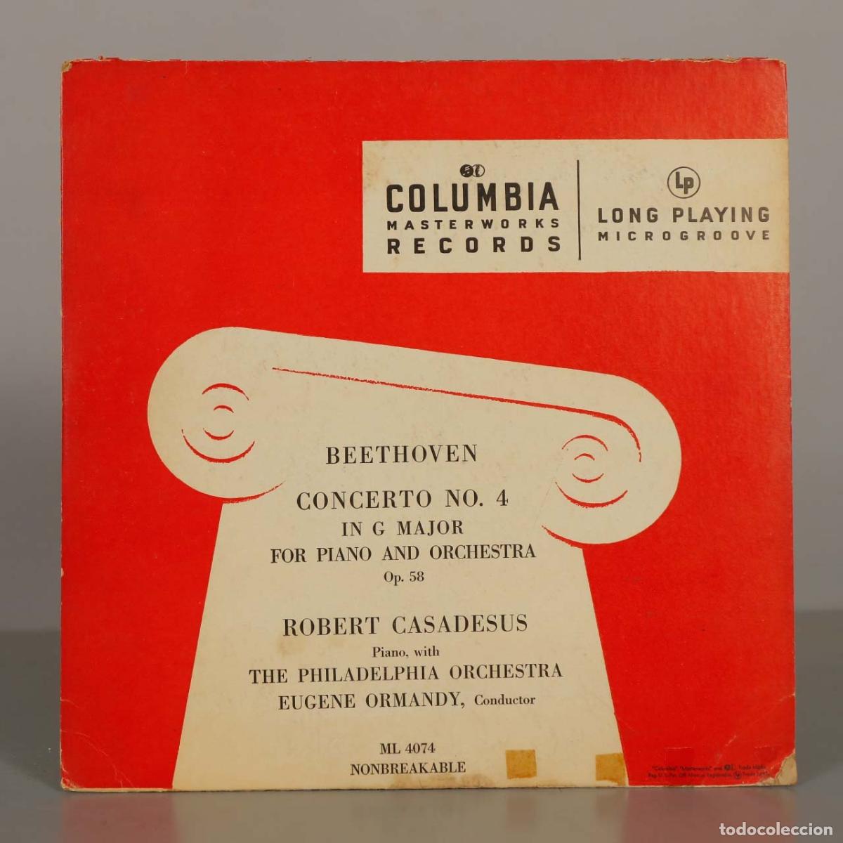 Discos de vinilo: LP. Concerto No. 4 In G Major For Piano And Orchestra Op. 58 - Ludwig van Beethoven - Robert Casade