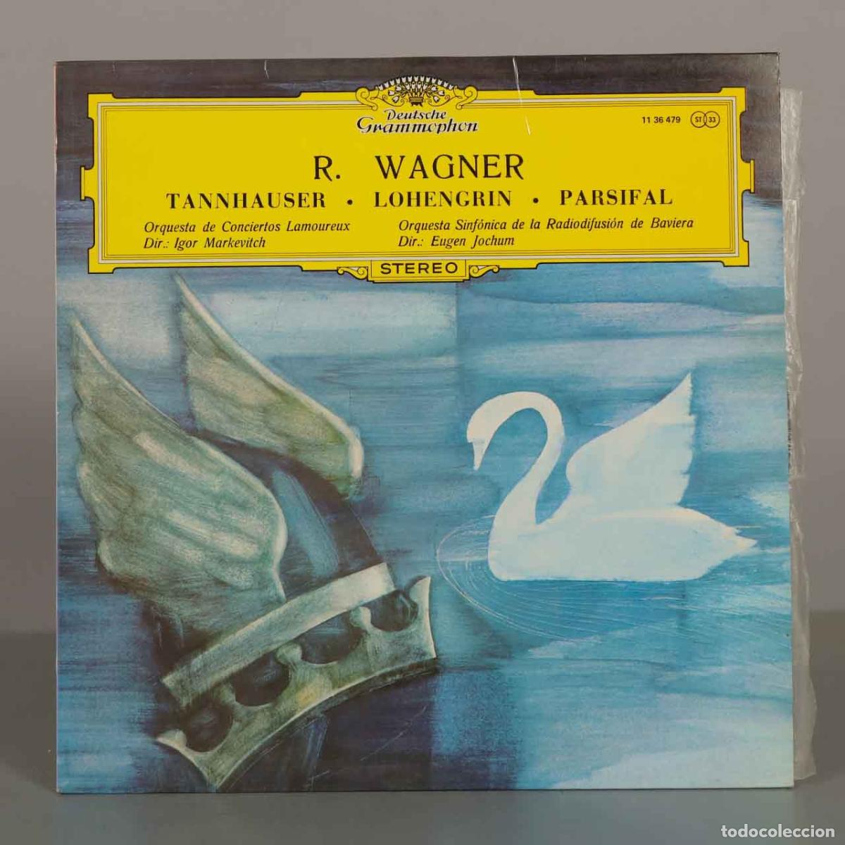 Discos de vinilo: LP. Richard Wagner - Tannhauser, Lohengrin, Parsifal - Igor Markevitch, Eugen Jochum, Orchestre des