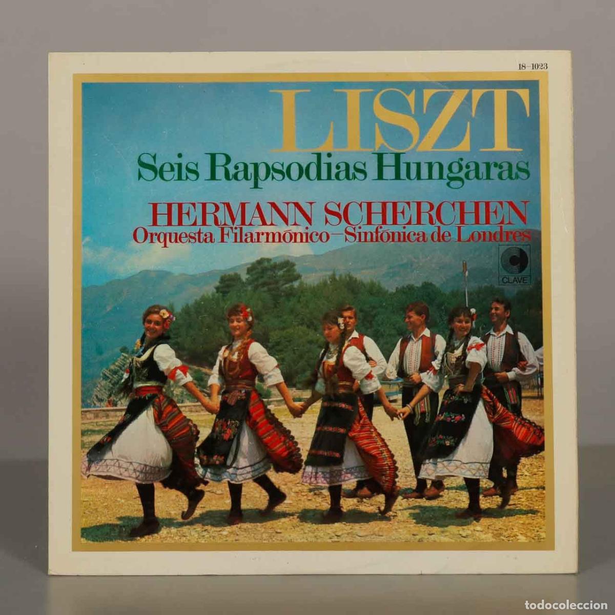 Discos de vinilo: LP. Liszt - Seis Rapsodias Hungaras - Hermann Scherchen, Orquesta Filarmonico-Sinfonica de Londres