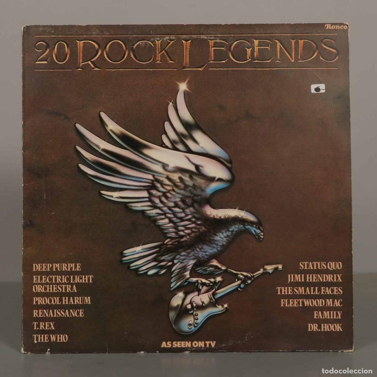 Discos de vinilo: LP. 20 Rock Legends - Deep Purple, Jimi Hendrix, The Who, Electric Light Orchestra, Procol Harum, R