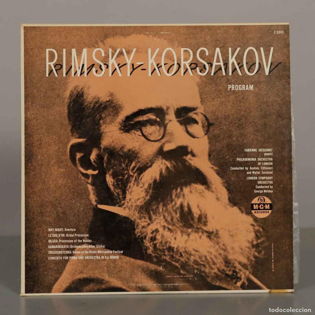 Discos de vinilo: LP. Rimsky-Korsakov Program - Nikolai Rimsky-Korsakov - Fabienne Jacquinot, Anatole Fistoulari, Wal