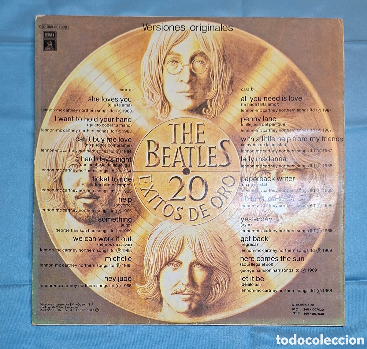 Discos de vinilo: Vinilo The Beatles 20 Exitos De Oro - Foto 2