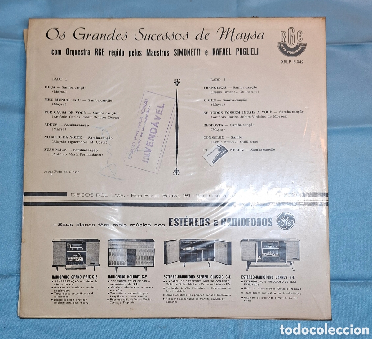 Discos de vinilo: Vinilo Maysa - Os Grandes Sucessos - Foto 2