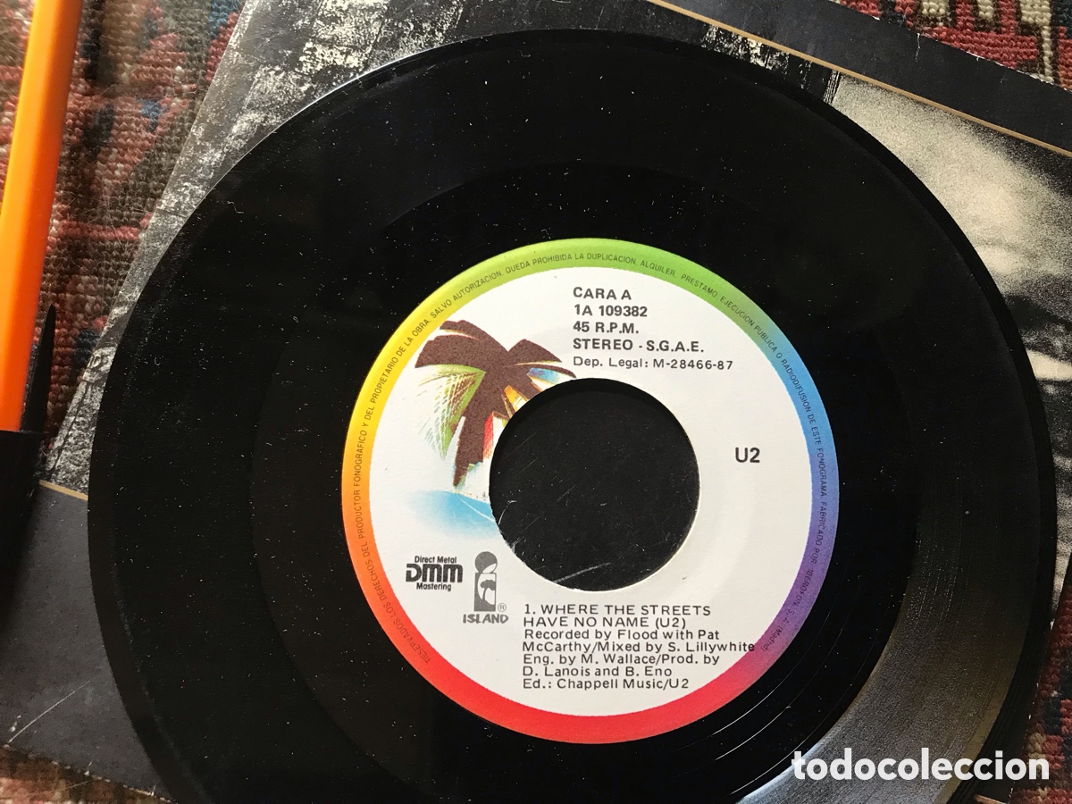 Discos de vinilo: Where the streets have no name. U2. - Foto 3