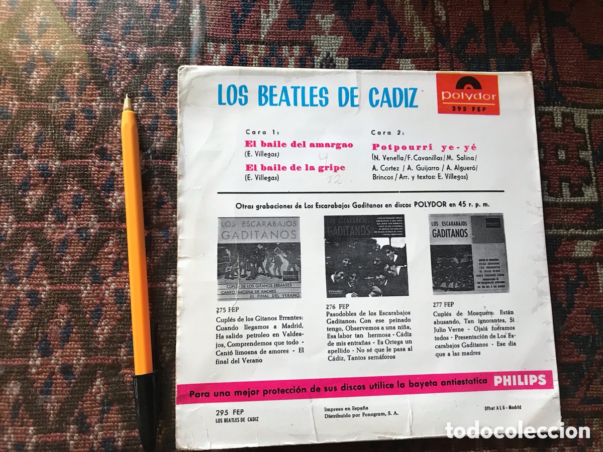 Discos de vinilo: Los Beatles de C&aacute;diz. Polydor - Foto 2