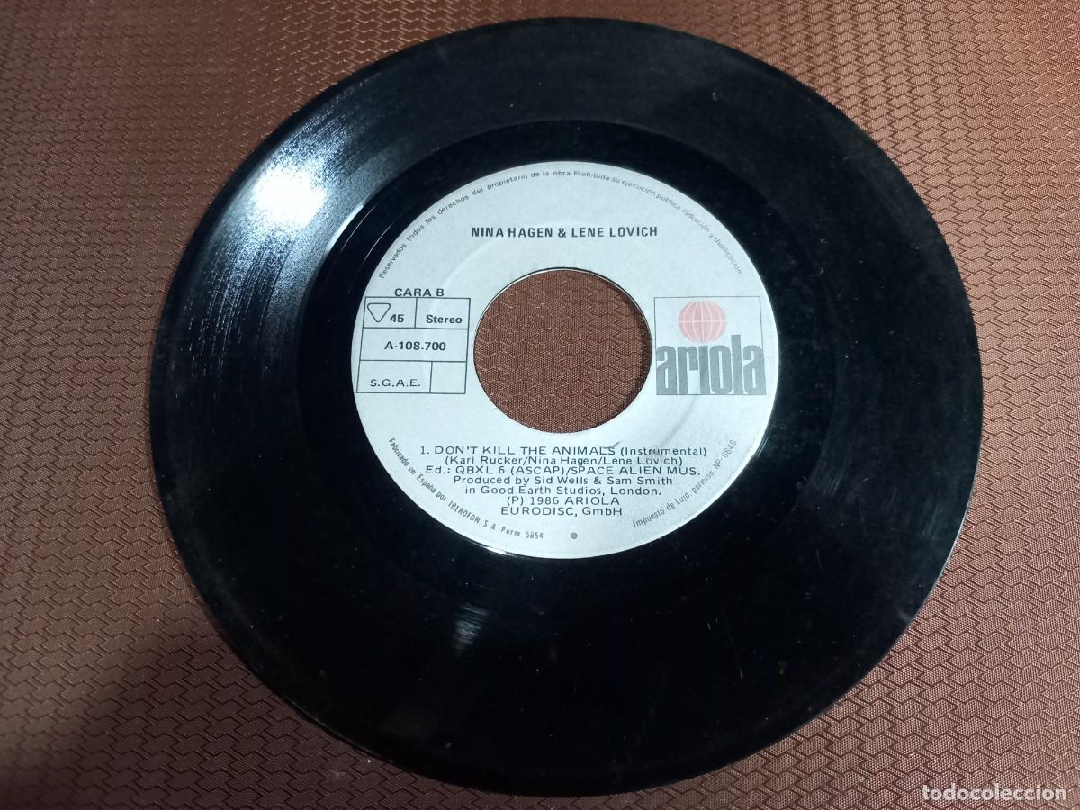 Discos de vinilo: Nina Hagen & Lene Lovich / Don't Kill The Animals/ SINGLE 7&rdquo;