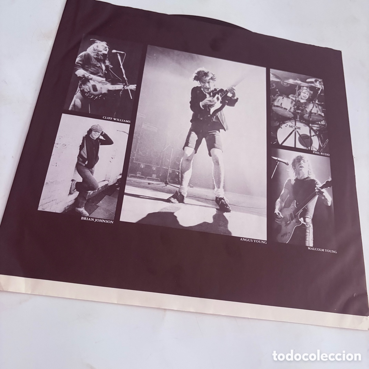 Discos de vinilo: lp AC/DC &ndash; Back In Black con letras a relieve - Foto 4