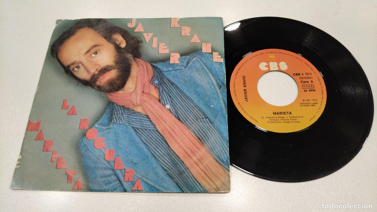 Discos de vinilo: SCO129- JAVIER KRAHE LA HOGUERA MARIETA - 7&rdquo;