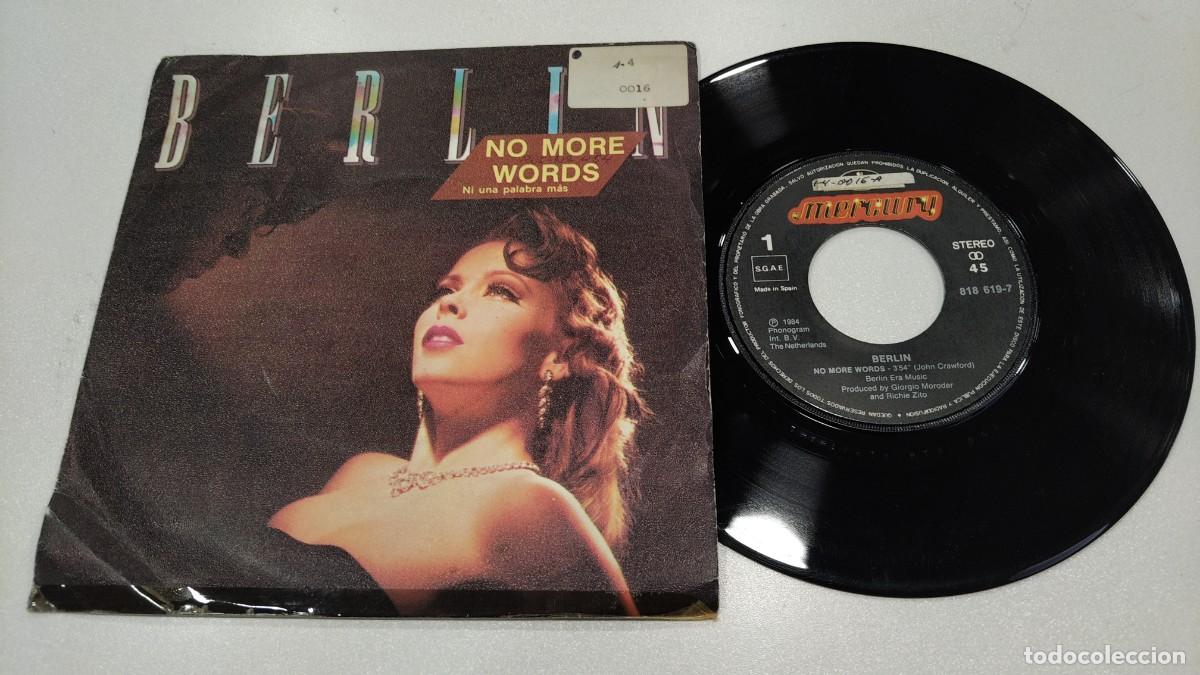 Discos de vinilo: SCO129- BERLIN NO MORE WORDS, NI UNA PALABRA M&Aacute;S- 7&rdquo;
