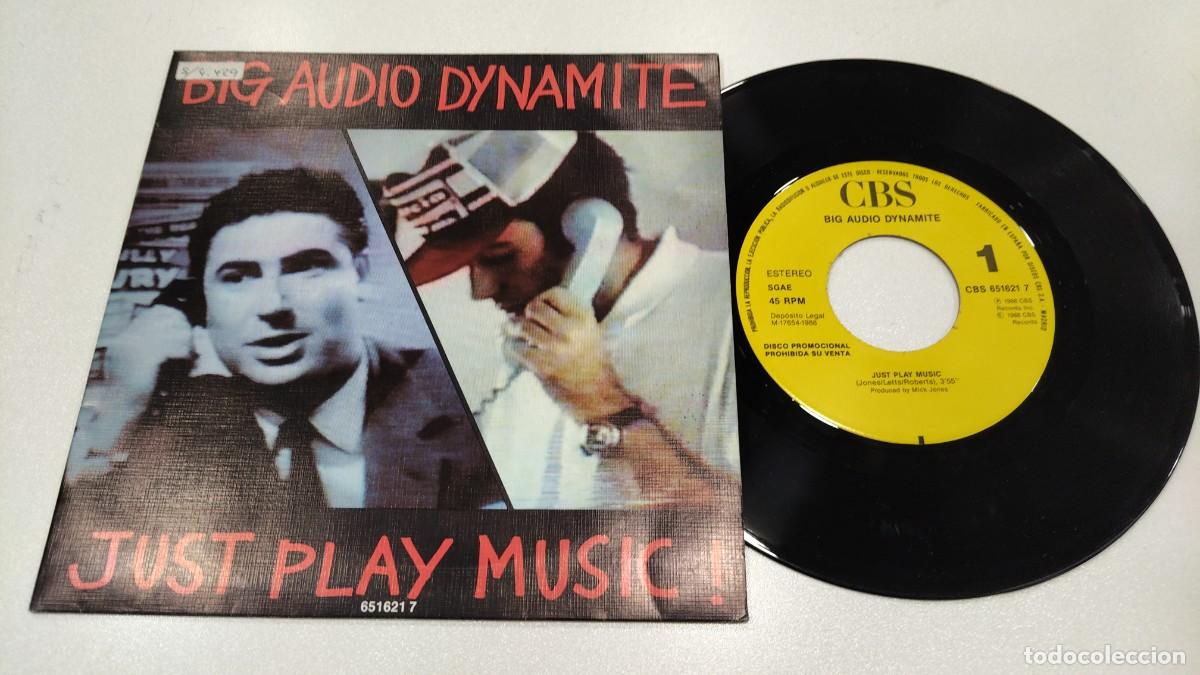 Discos de vinilo: SCO129- BIG AUDIO DYNAMITE- JUST PLAY MUSIC - 7&rdquo; PROMO