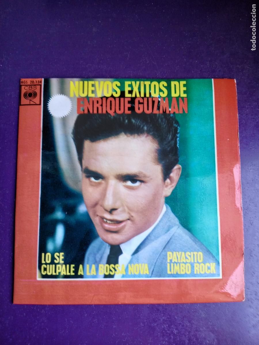 Discos de vinilo: NUEVOS EXITOS DE Enrique Guzman CON LOS SALVA&lrm;JES &ndash; LO SE +3 - EP CBS 1963 - ROCK N ROLL MEXICO