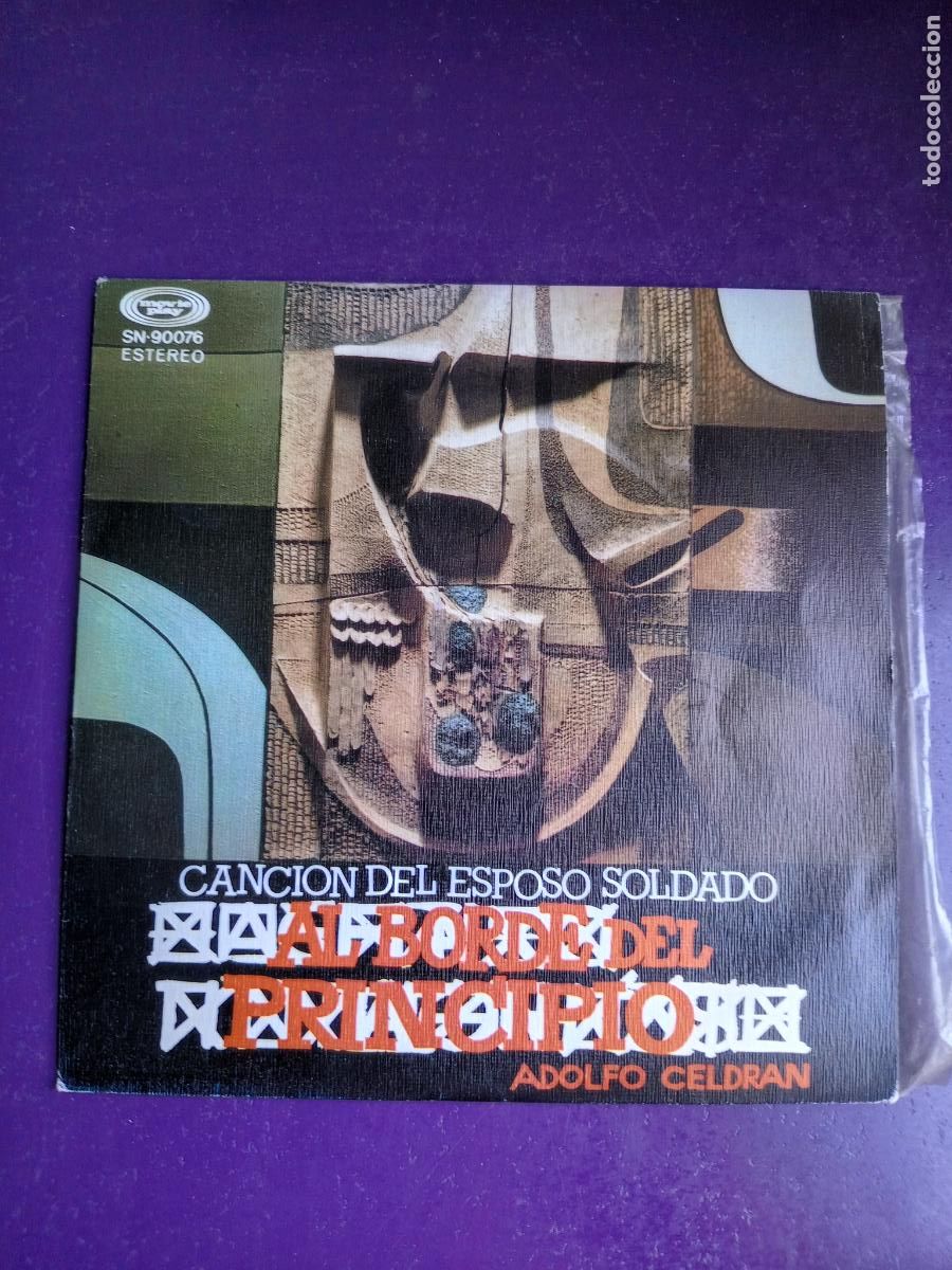 Discos de vinilo: Adolfo Celdran &lrm;&ndash; Cancion Del Esposo Soldado - Sg MOVIEPLAY 1976 - CANCION FOLK PROTESTA