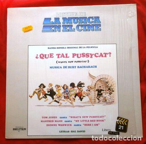 Discos de vinilo: QUE TAL PUSSYCAT (LP. 1965) Banda Sonora What's New, Pussycat? M&uacute;sica: Burt Bacharach, Woody Allen