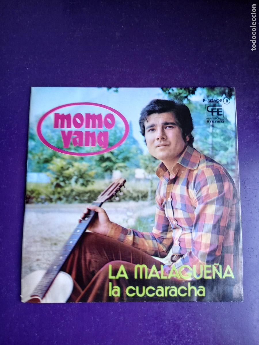 Discos de vinilo: Momo Yang &lrm;&ndash; La Malague&ntilde;a - Sg POPLANDIA 1976 - SIN USO, DISCO POP 70'S