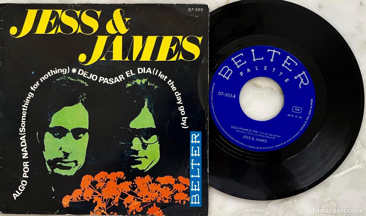 Discos de vinilo: JESS & JAMES. ALGO POR NADA. SINGLE ORIGINAL ESPA&Ntilde;A 1968