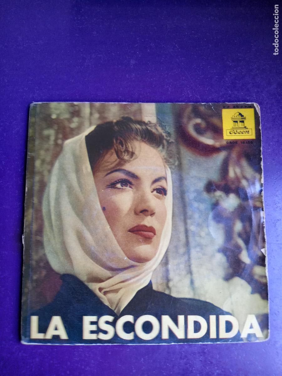 Discos de vinilo: CUCO SANCHEZ / ROSITA QUINTANA/ HERMANOS ZAIZAR - BSO ESCONDIDA - EP ODEON 195? - MEXICO CINE