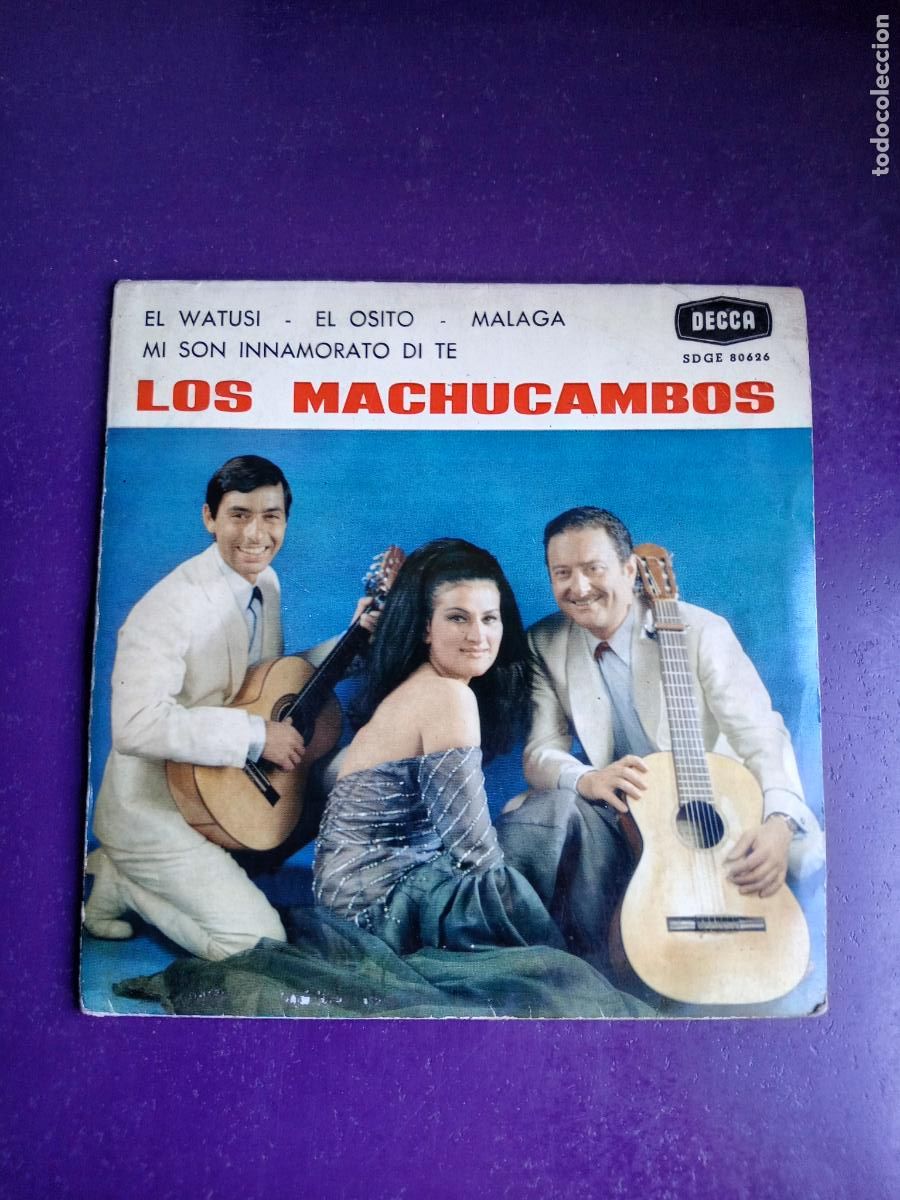Discos de vinilo: Los Machucambos - EL WATUSI / EL OSITO +2 - EP DECCA 1963 - LATIN POP