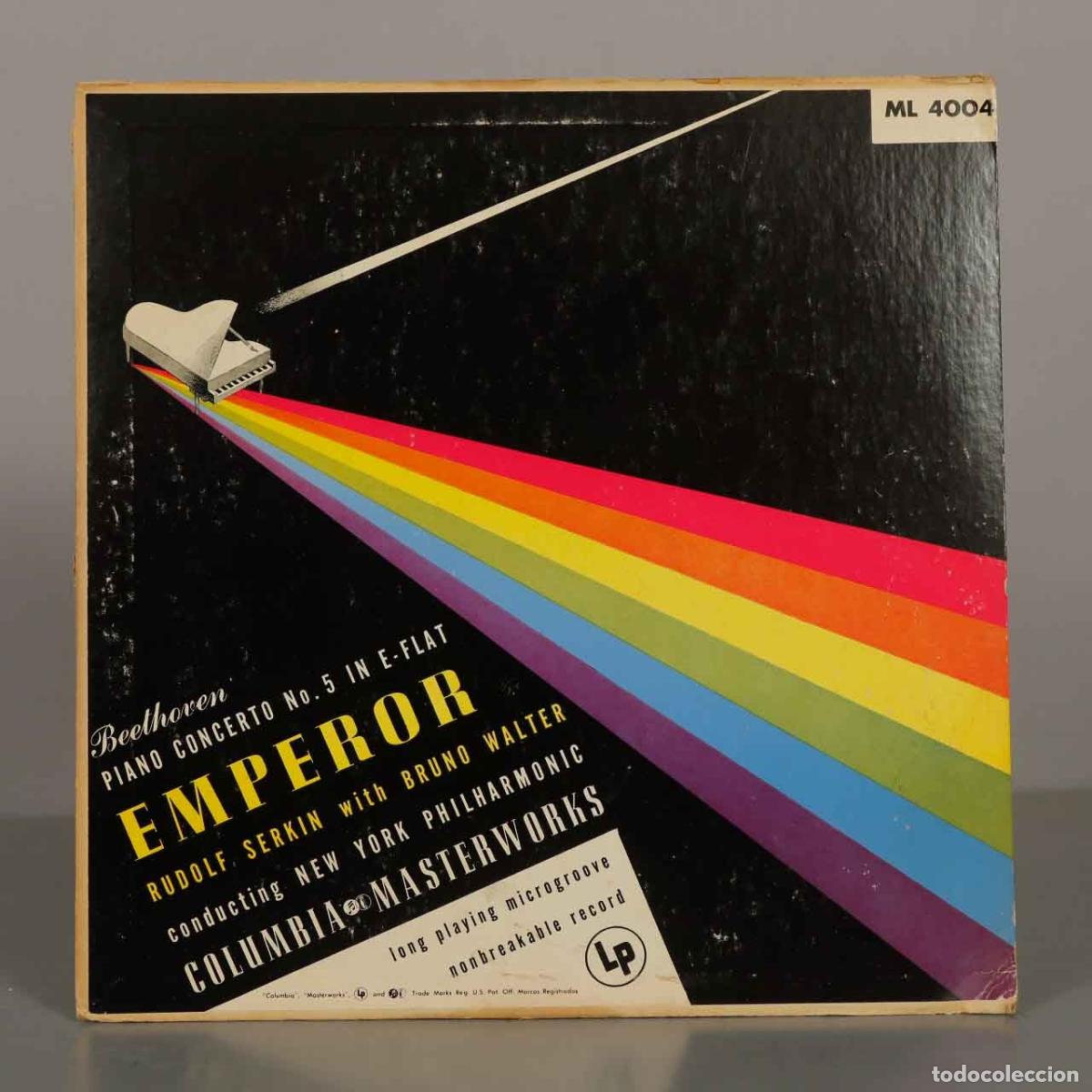 Discos de vinilo: LP. Beethoven: Piano Concerto No. 5 In E-Flat Emperor - Rudolf Serkin, Bruno Walter, New York Philh