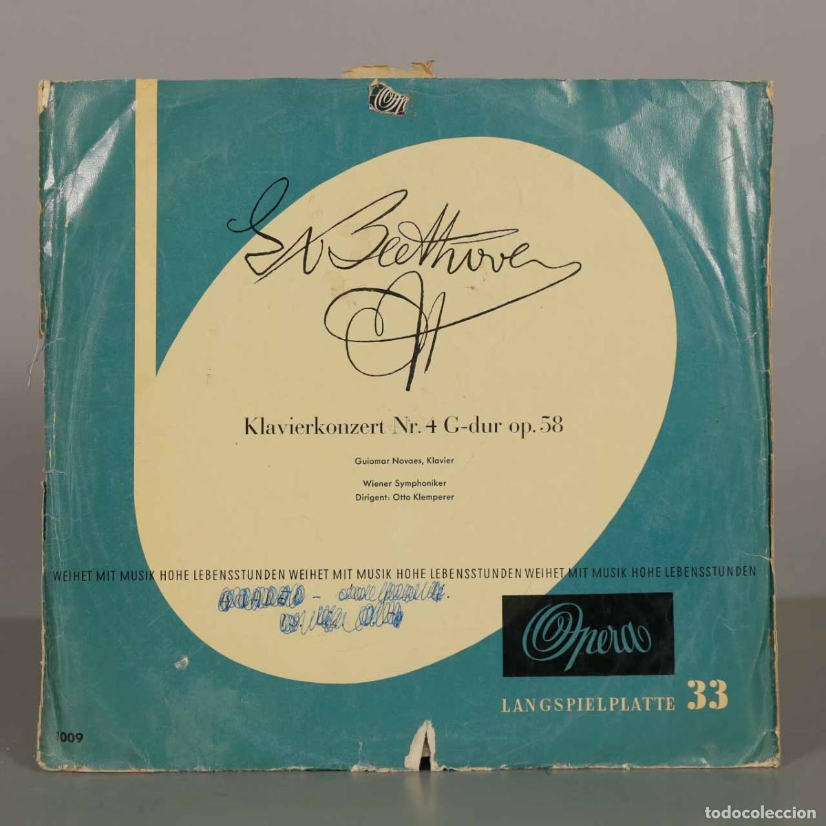 Discos de vinilo: LP. Klavierkonzert Nr. 4 G-dur op. 58 - Ludwig van Beethoven - Guiomar Novaes, Wiener Symphoniker,