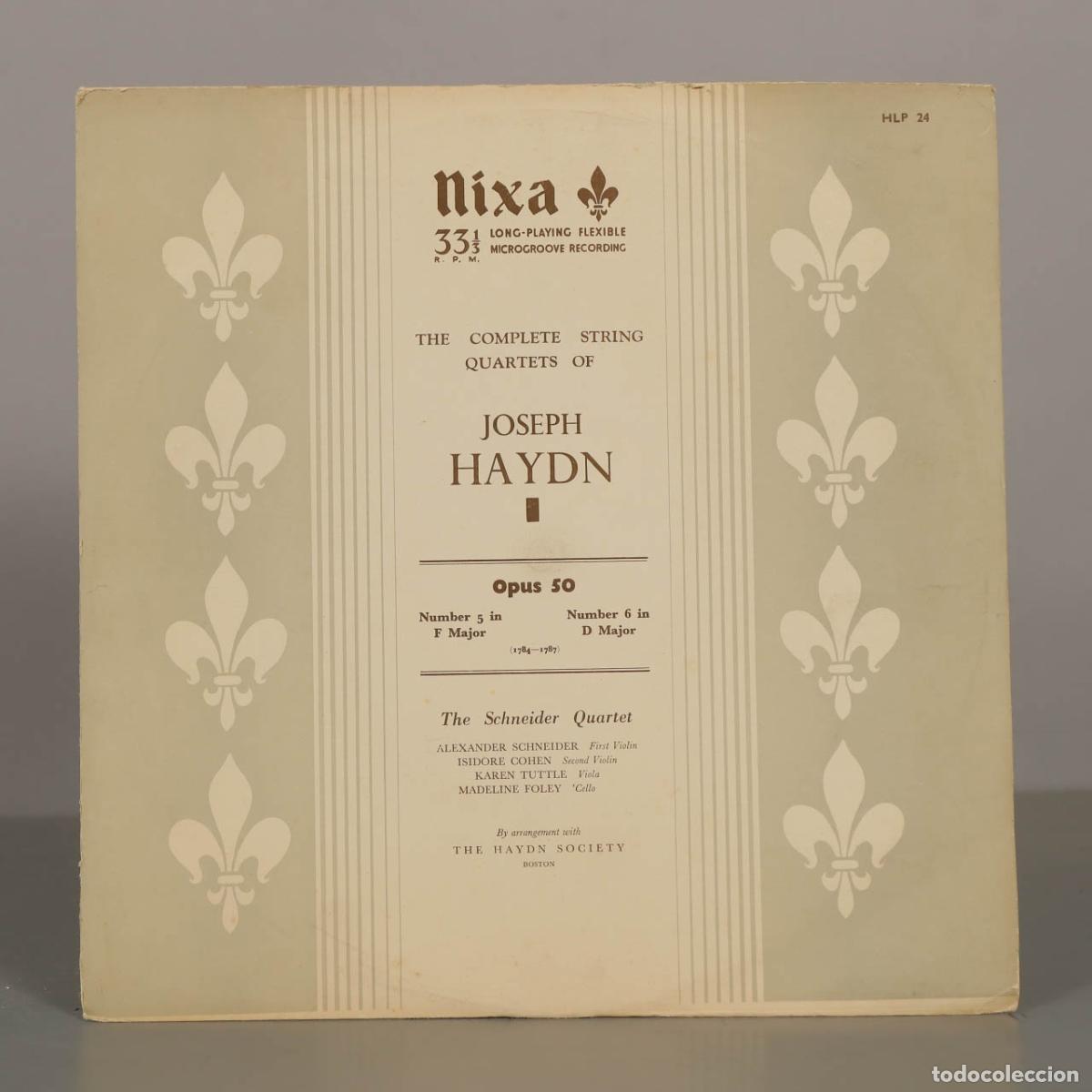 Vinyl records: LP. The Complete String Quartets of Joseph Haydn - Opus 50, Number 5 in F Major, Number 6 in D Majo