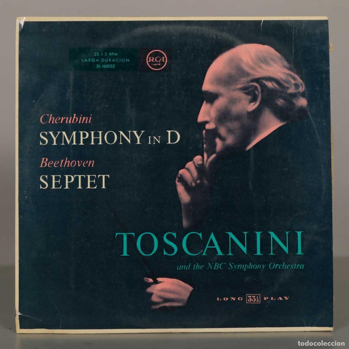 Vinyl records: LP. Symphony in D / Septet - Cherubini, Beethoven - Arturo Toscanini, NBC Symphony Orchestra