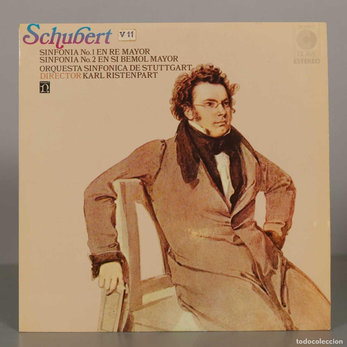 Discos de vinilo: LP. Sinfonia No. 1 en Re Mayor, Sinfonia No. 2 en Si Bemol Mayor - Franz Schubert - RISTENPART