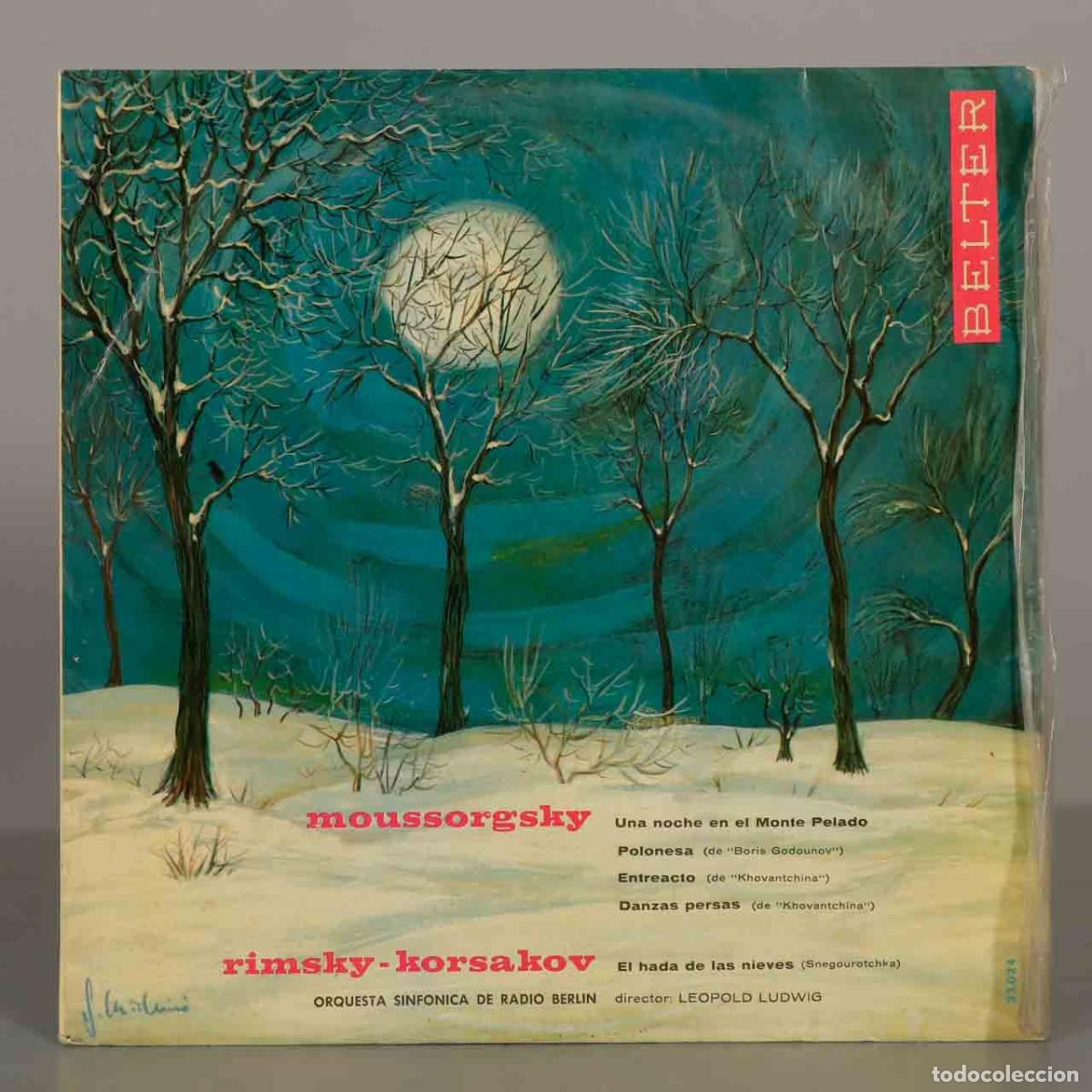 Discos de vinilo: LP. Moussorgsky, Rimsky-Korsakov - Orquesta Sinf&oacute;nica de Radio Berl&iacute;n, Leopold Ludwig