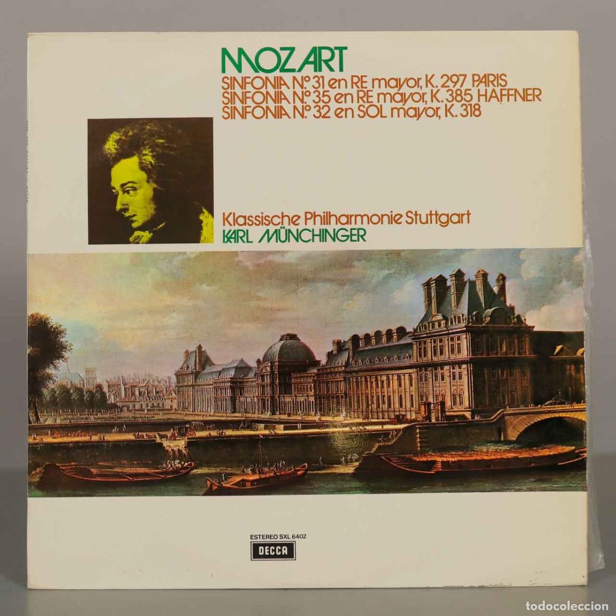 Discos de vinilo: LP. Mozart - Sinfon&iacute;a N&ordm; 31 Par&iacute;s, Sinfon&iacute;a N&ordm; 35 Haffner, Sinfon&iacute;a N&ordm; 32 - M&Uuml;NCHINGER