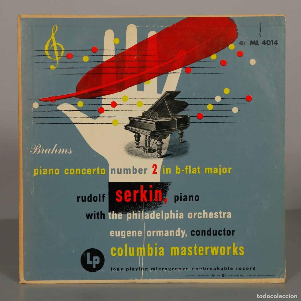Discos de vinilo: LP. Brahms - Piano Concerto Number 2 in B-Flat Major - Rudolf Serkin, Ormandy
