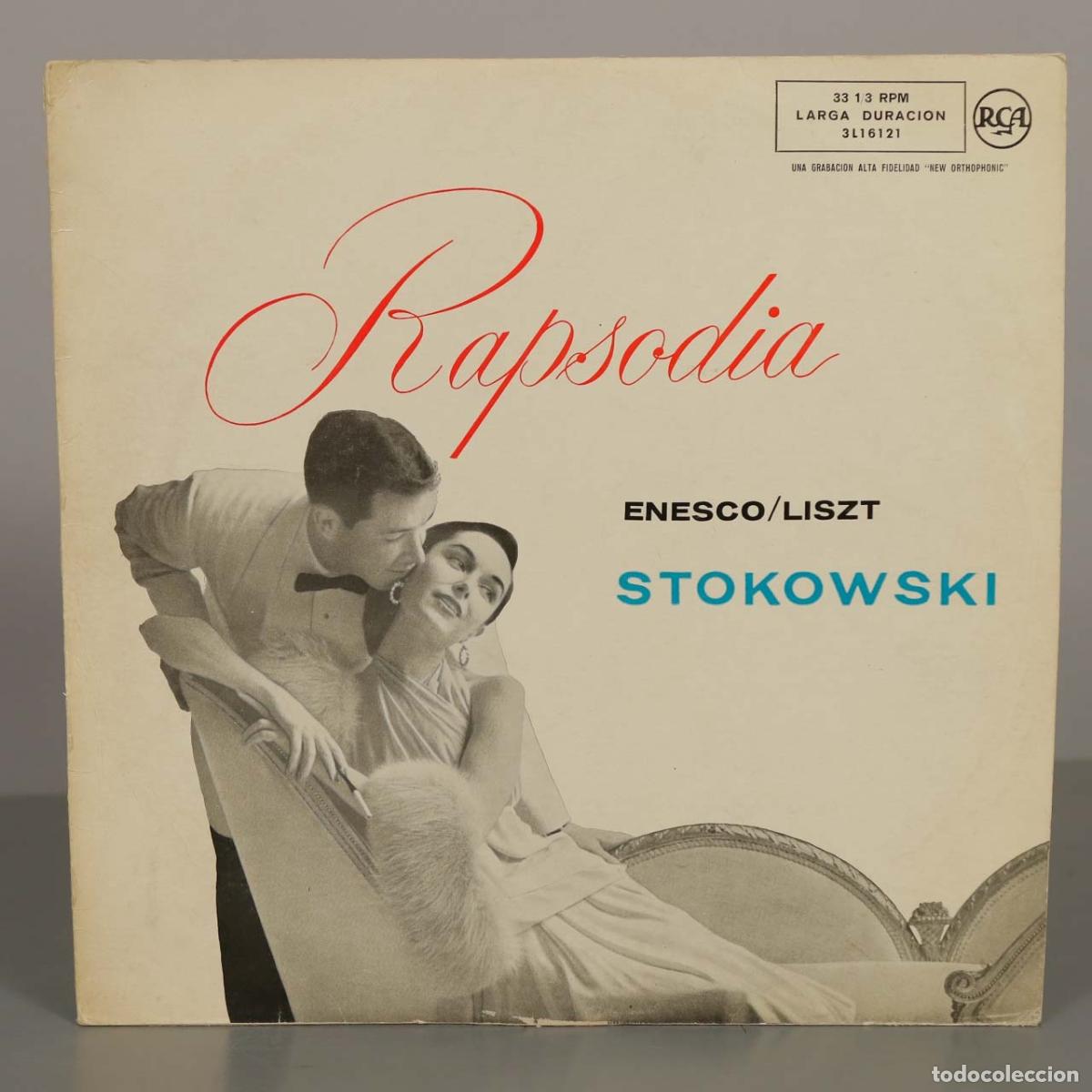 Discos de vinilo: LP. Rapsodia - Leopold Stokowski, George Enescu, Franz Liszt