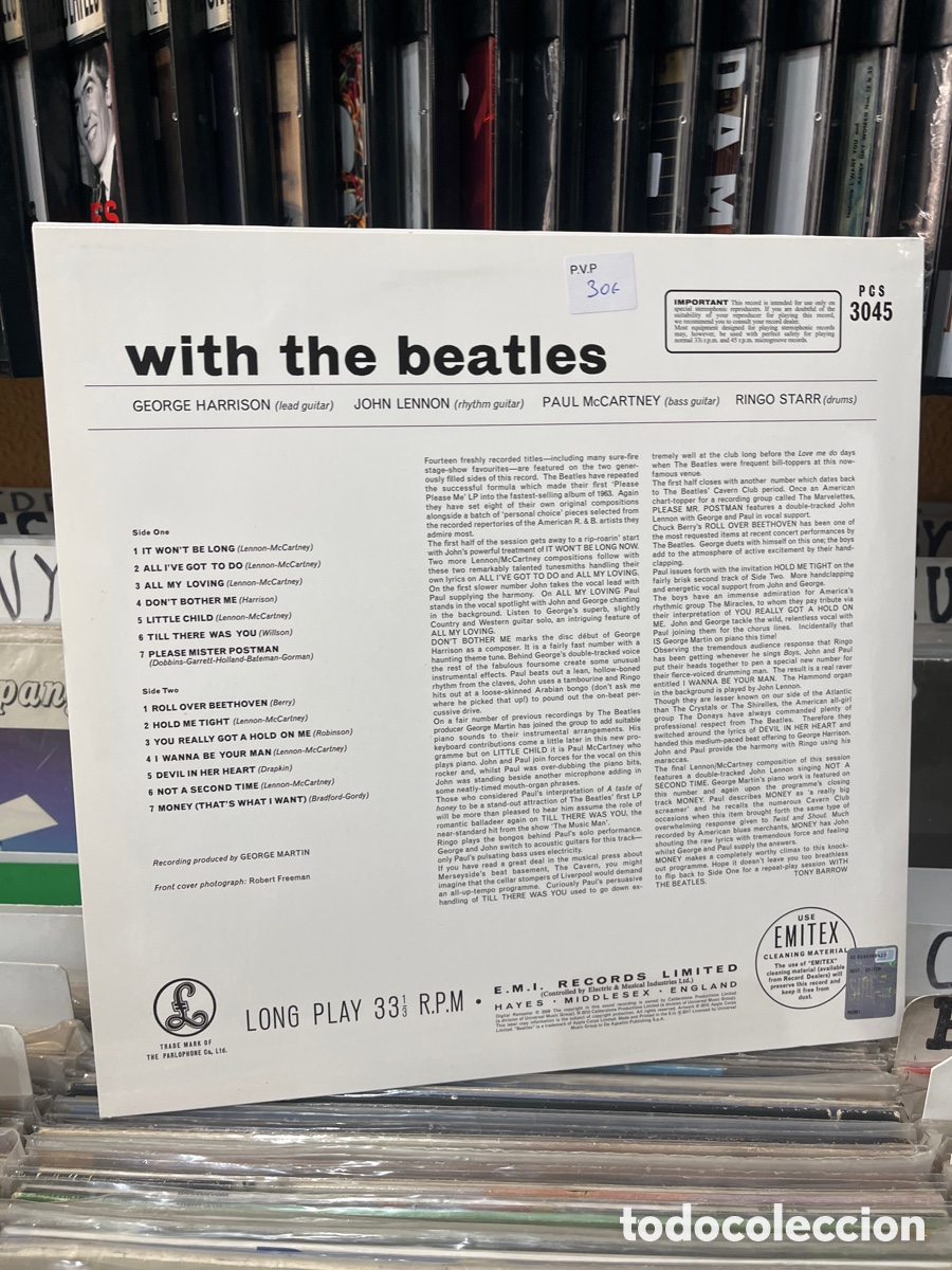 Discos de vinilo: beatles with the beatles - Foto 2