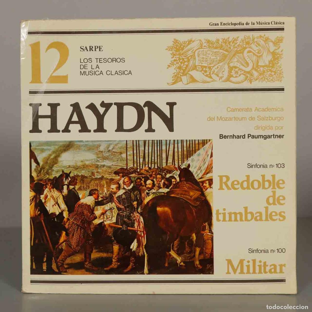 Discos de vinilo: LP. Haydn - Sinfon&iacute;a n&ordm; 103 Redoble de timbales, Sinfon&iacute;a n&ordm; 100 Militar - Camerata Acad&eacute;mica del M