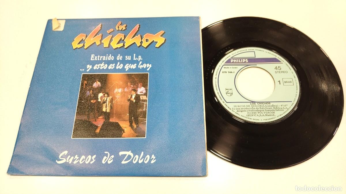 Discos de vinilo: SCO129- LOS CHICHOS SURCOS DE DOLOR- 7&rdquo; - Foto 1