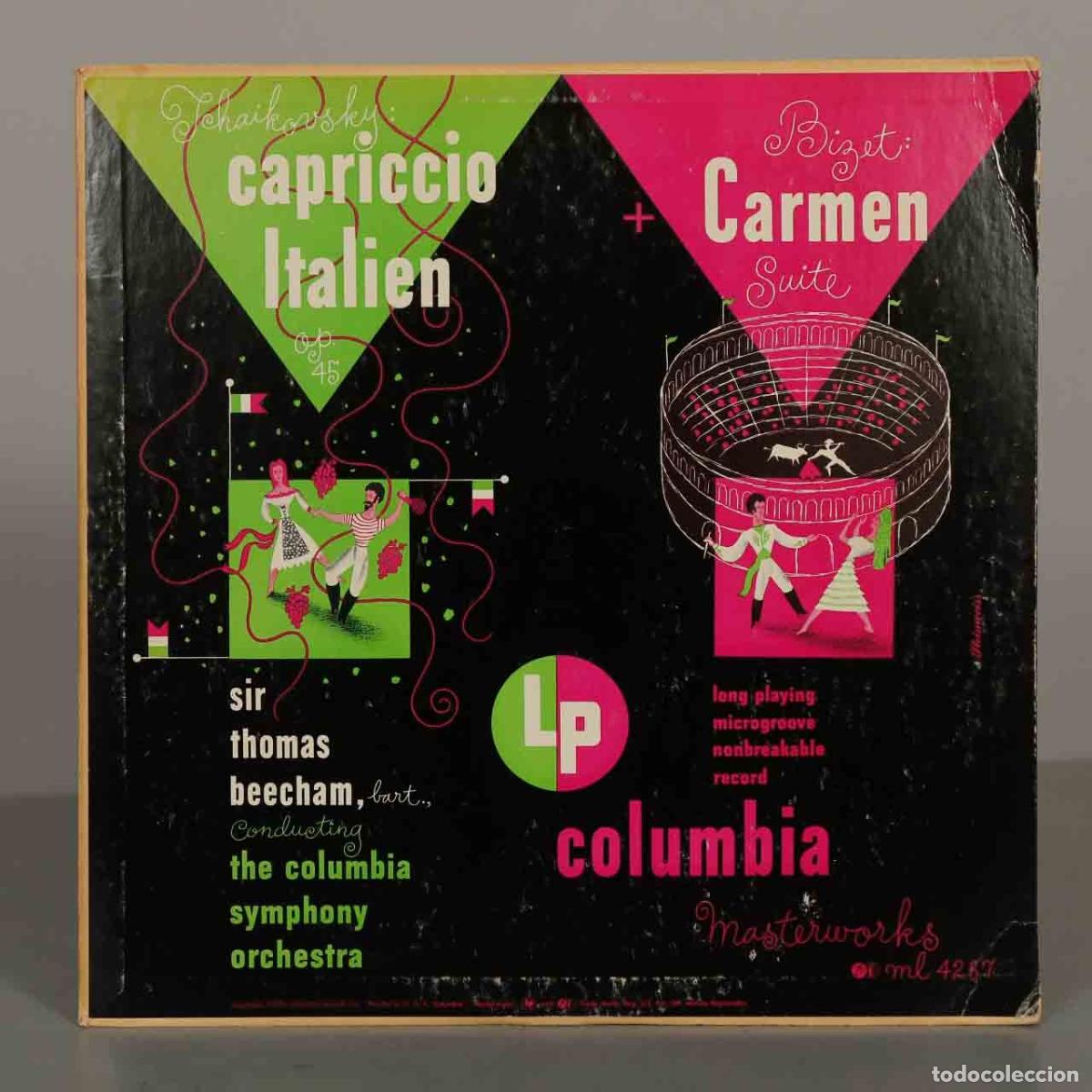 Discos de vinilo: LP. Tchaikovsky: Capriccio Italien - Bizet: Carmen Suite - Sir Thomas Beecham, Columbia Symphony Or